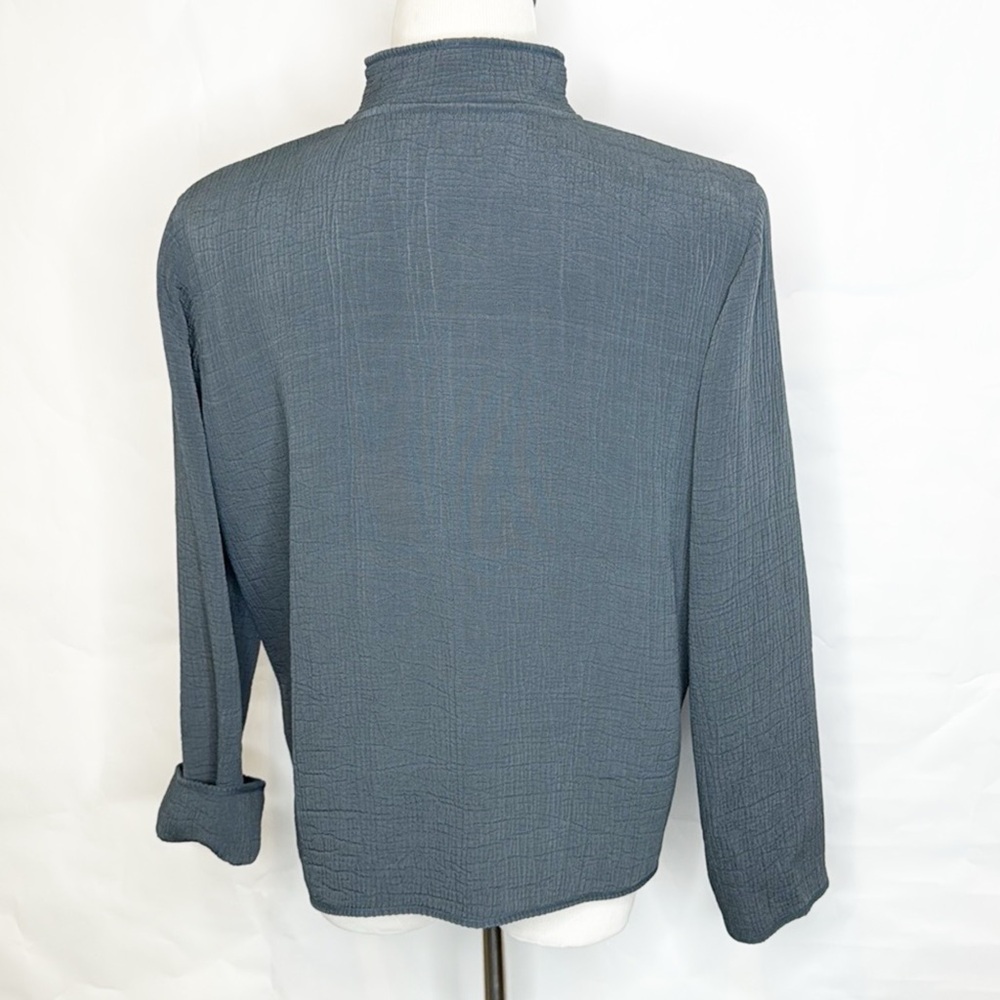 Eileen Fisher Textured Gray Jacket (M) - Picture 5 of 11